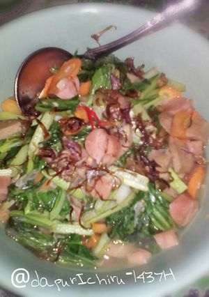 Foto resep Oseng sawi baso