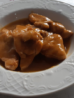 Una foto de Chuletas de pavo en salsa