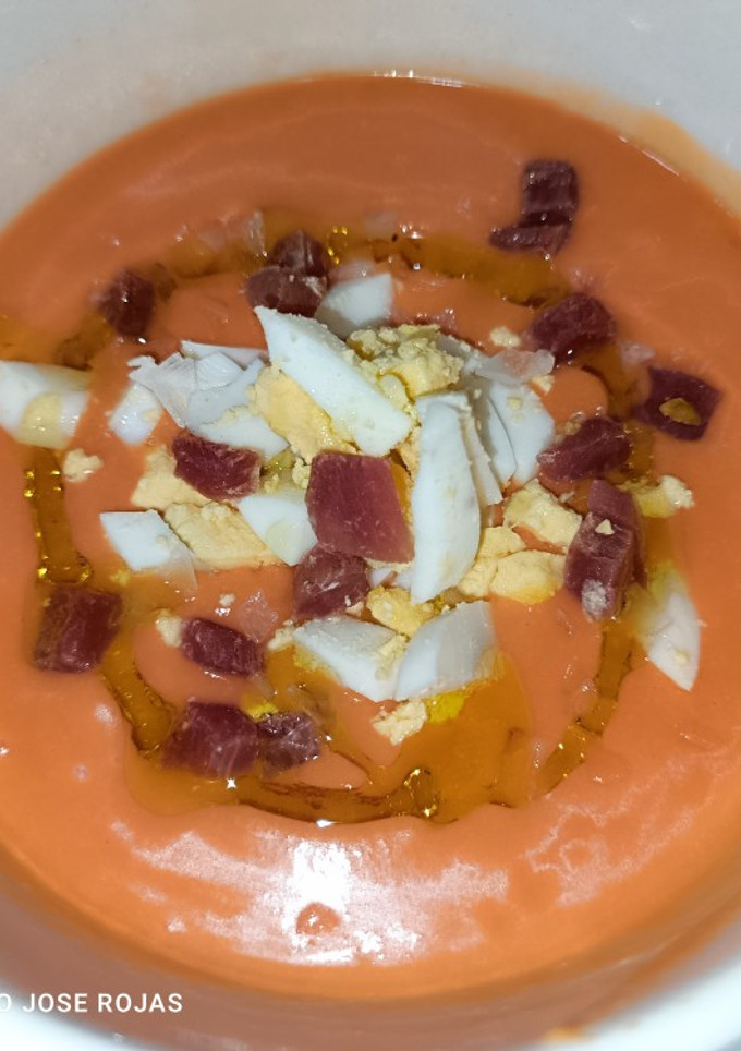 Una foto de Salmorejo cordobés