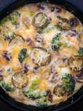 Broccoli and Mushroom Omelette