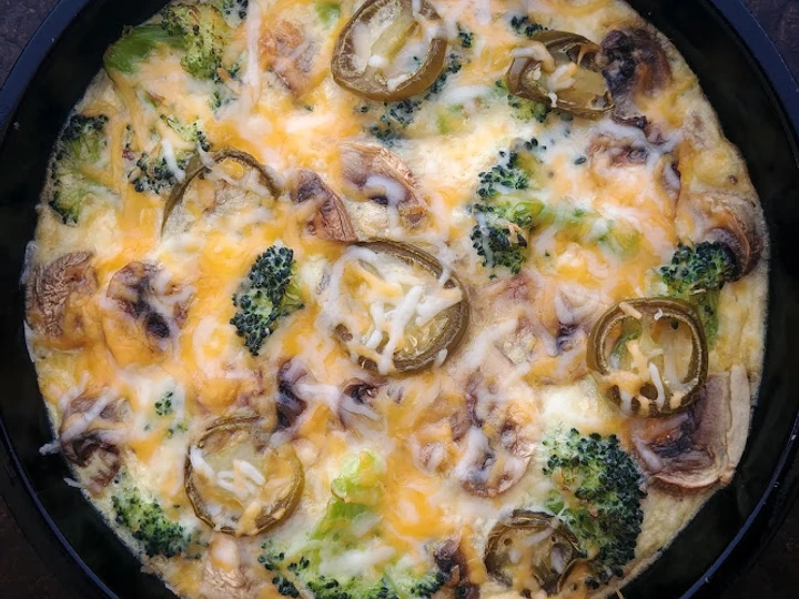 Recipe Broccoli and Mushroom Omelette the Delicious So Delicious