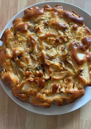 Une photo de Moelleux pommes, poires et chocolat - healthy