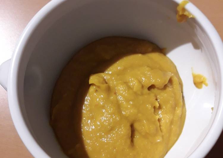 La Recette Pas à Pas Velouté de carottes et patates douces au lait de coco et curry