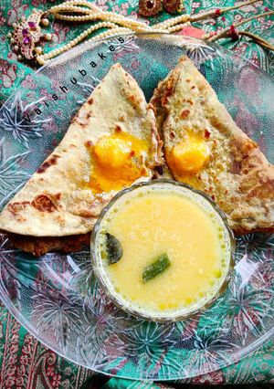 A picture of Puran Poli (पुरणाची पोळी).