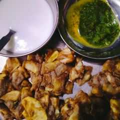 Kuttu ki pakodi A picture of Kuttu ki pakodi.