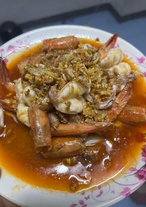 รูปของ กุ้ง+หมึก ทอดกระเทียม