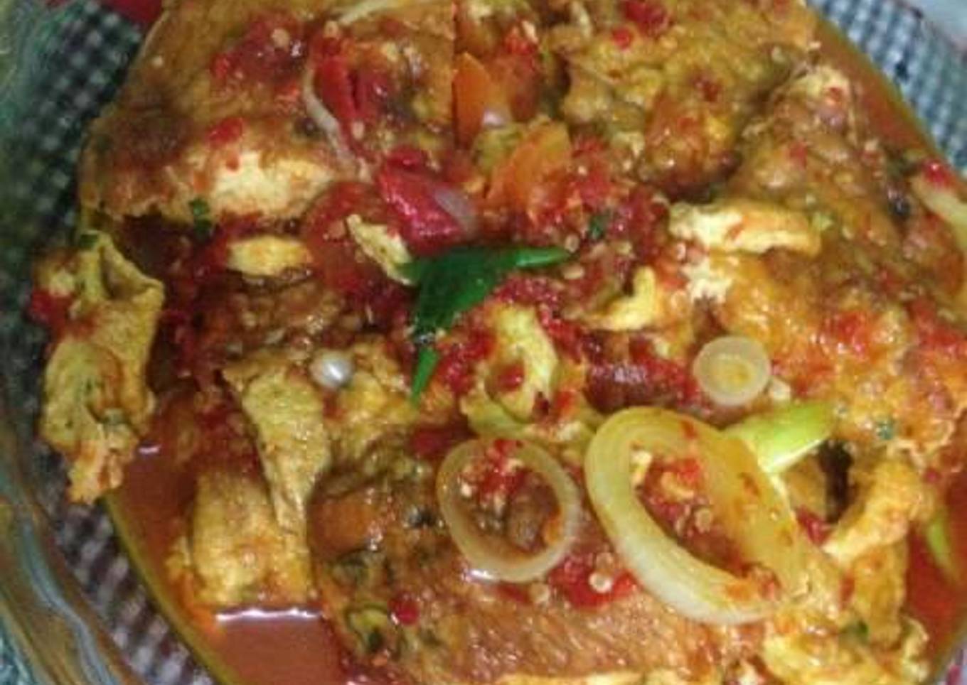Telur Dadar Masak Merah