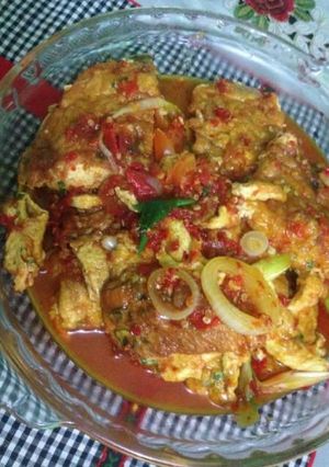 Foto resep Telur Dadar Masak Merah