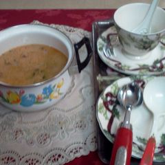 A picture of Ginger-Garlic soup.