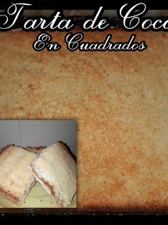 Una foto de Tarta de Coco🥥 En Cuadrados▪