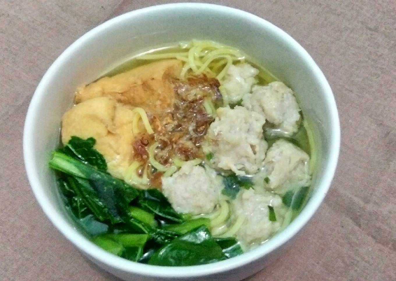 Homemade baso ayam