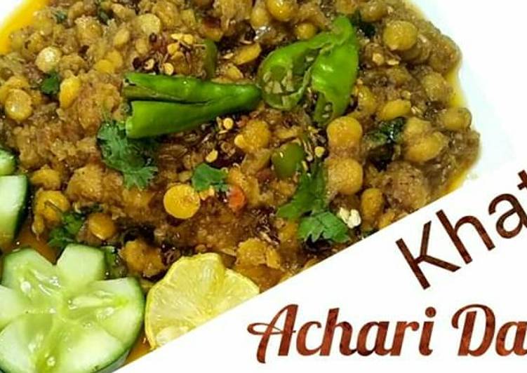 Simple Way to Make Speedy Khatti achari daal Cooking Basics for Beginners
