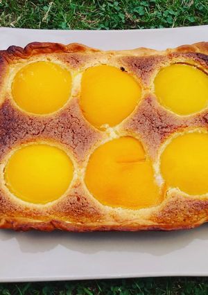 Une photo de Tarte rustique abricots