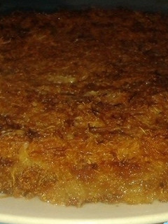 صورة لوصفة كنافة بالبسبوسة