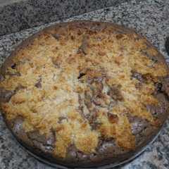 Una foto de Torta marmolada de chocolate y coco