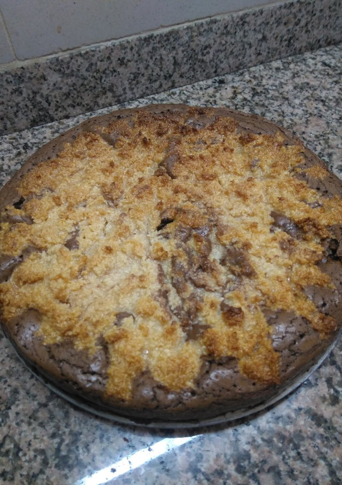 Una foto de Torta marmolada de chocolate y coco