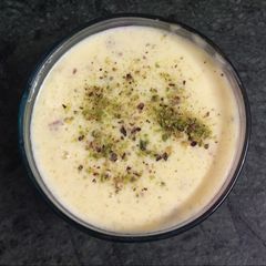 A picture of Yummy dessert phirni.