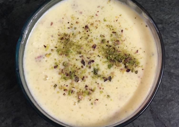 Easiest Way to Make Ultimate Yummy dessert phirni