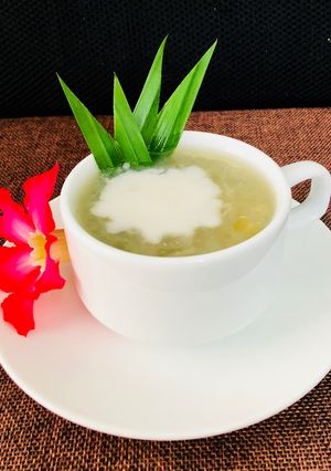 Hình của món Chè Nha Đam Đậu Xanh.
