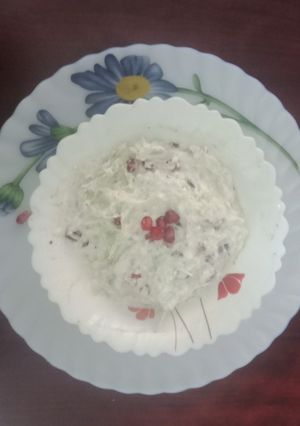 A picture of Fresh cabbage Raita.