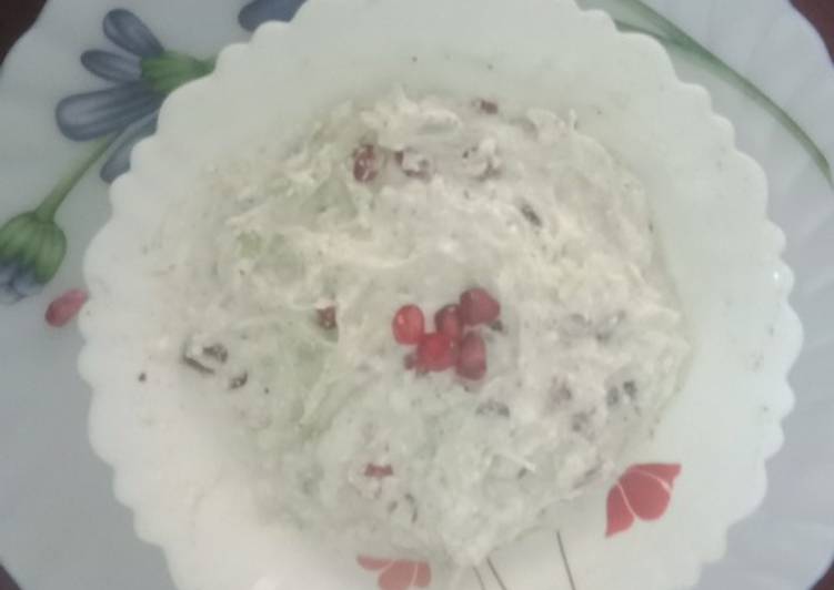 Fresh cabbage Raita