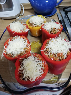 Una foto de Pimientos rellenos
