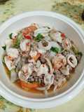 Seafood Glass Noodle Salad (Yum Woon Sen Talay)