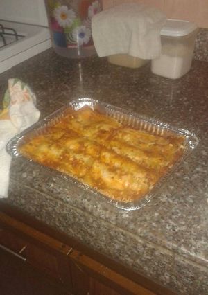 Una foto de Lasagna de carne y jamón