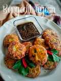 Bergedil ayam dan sambal kicap