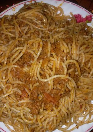 صورة لوصفة سباغيتي بصوص بولونييز