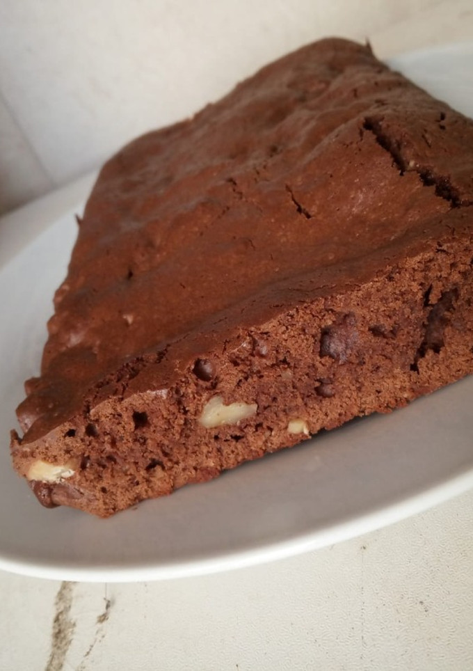 Una foto de Brownie de chocolate