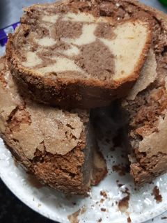 Una foto de Bizcochuelo marmolado