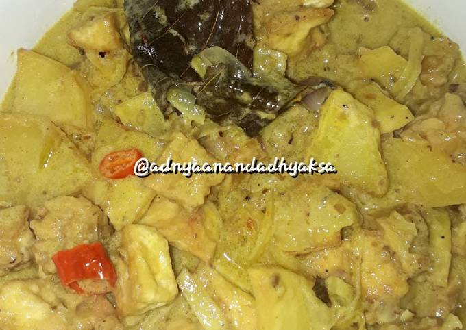 Bagaimana Membuat Tahu tempe kentang kuah santan #StepByStep #PekanInspirasi Anti Gagal