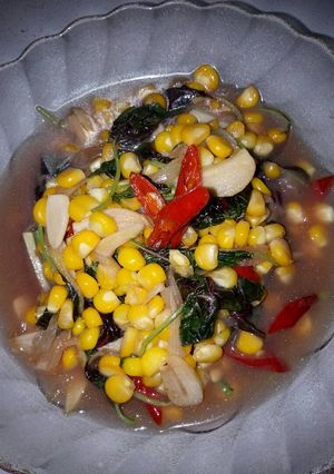 Foto resep Tumis bayam merah