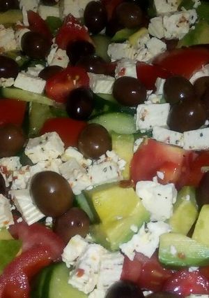 A picture of Caesar salad.