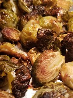 A picture of Roasted Brussel sprouts.