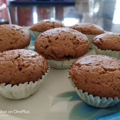 Whole wheat and chocolate Horlicks cupcakes A picture of Whole wheat and chocolate Horlicks cupcakes.