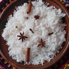 Boiled rice A picture of Boiled rice.