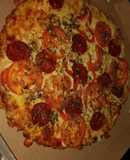 Pizza de zucchini (baja en carbohidratos)