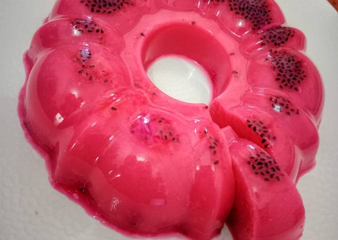 Cara membuat Puding Buah Naga Cara membuat Puding Buah Naga