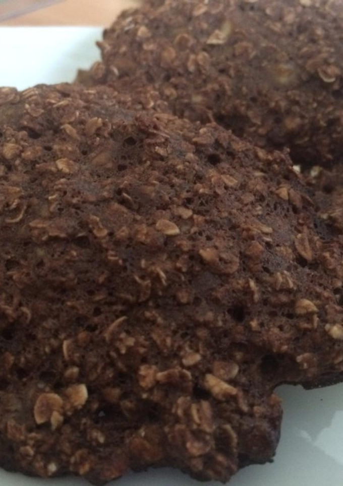 Una foto de Galletas de avena cacao y plátano