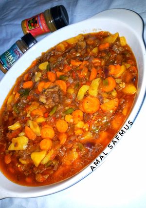 A picture of Vegetables soup.