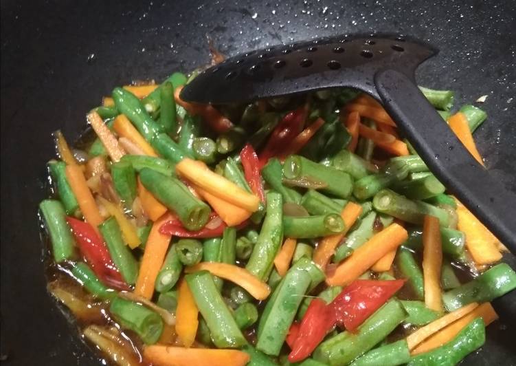 Langkah meracik Tumis Buncis Wortel Kecap Lezat