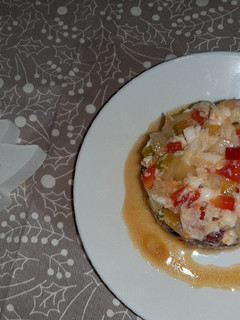 Una foto de 🦐Salpicón de marisco 🦑