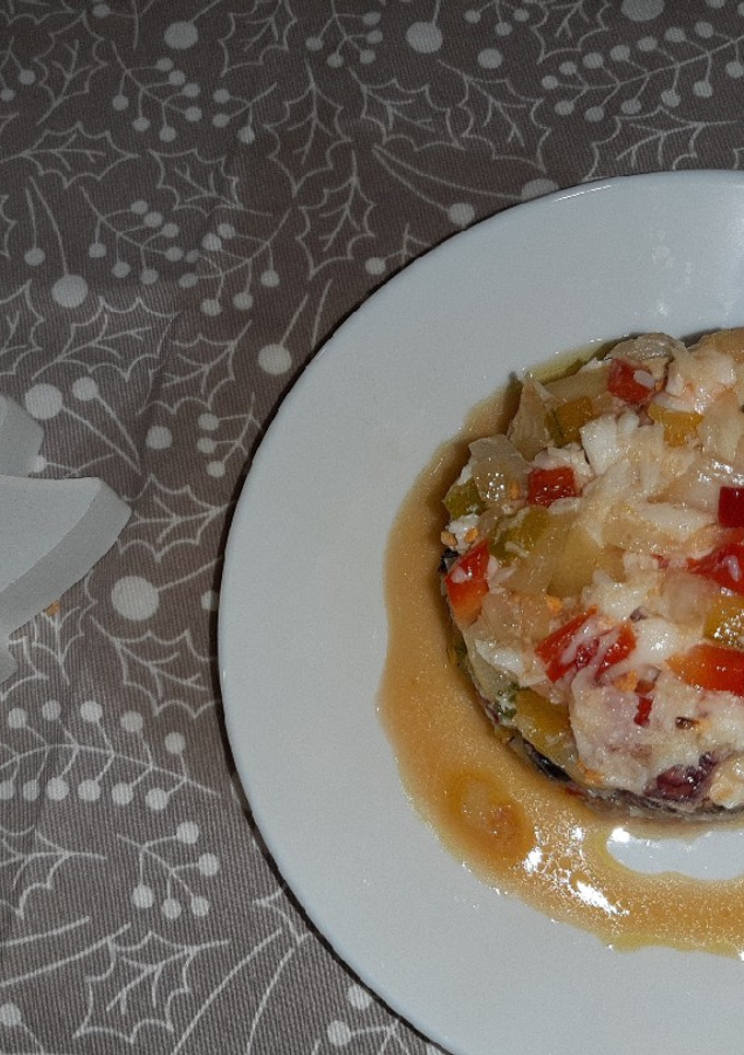 Una foto de 🦐Salpicón de marisco 🦑