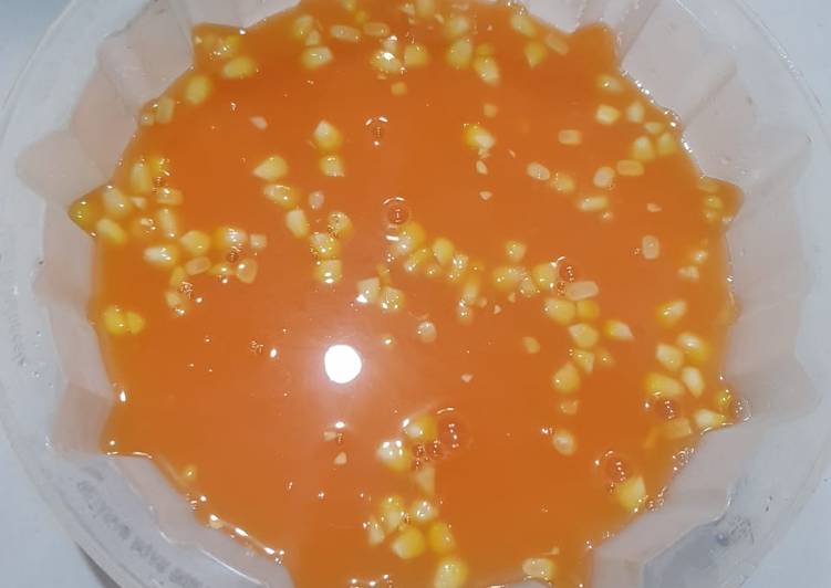 Cara Membuat Puding jagung ala emak emak saya, Sempurna