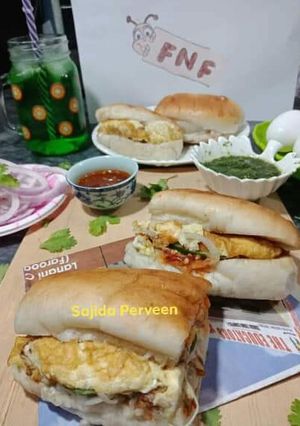 A picture of 👉#Anday #Wala #Burger/ #Bun #Kabab #KokabandCookpad.