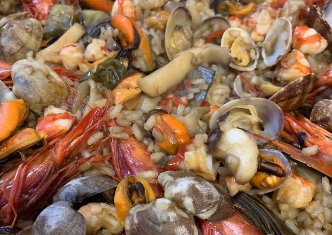 Paella marisco Receta de Charo salas- Cookpad
