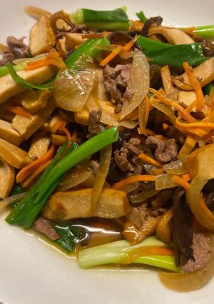 牛肉炒豆乾 的食譜成品照片