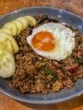 Stir-Fried Basil Pork with Rice and Fried Egg (Easy and Delicious)